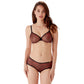 Gossard Glossies Leopard Red Printed Sheer Molded Bra