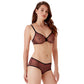 Gossard Glossies Leopard Red Printed Sheer Molded Bra