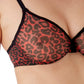 Gossard Glossies Red Leopard Print Sheer Molded Bra-2