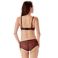 Gossard Glossies Leopard Red Printed Sheer Molded Bra