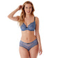 Gossard Superboost Lace Moonlight Blue Sheer Shorts Panty-3