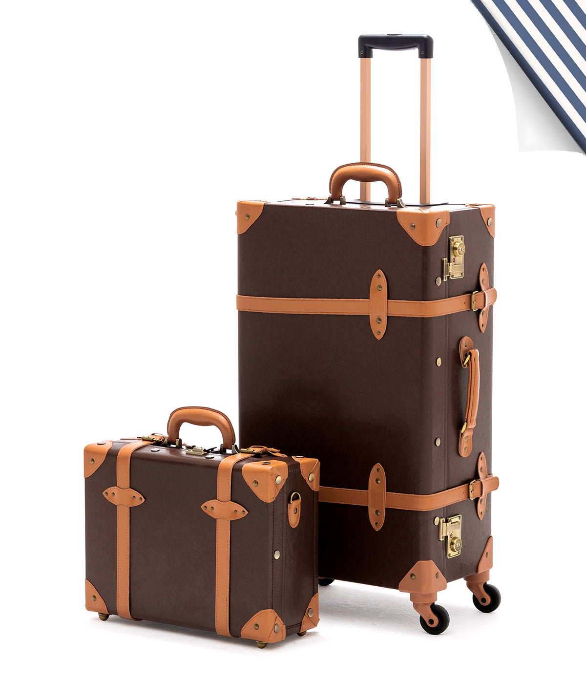 COTRUNKAGE Minimalism XL Check-in Set briefcase with sleek black exterior and sturdy handles, designed for travel and storage.