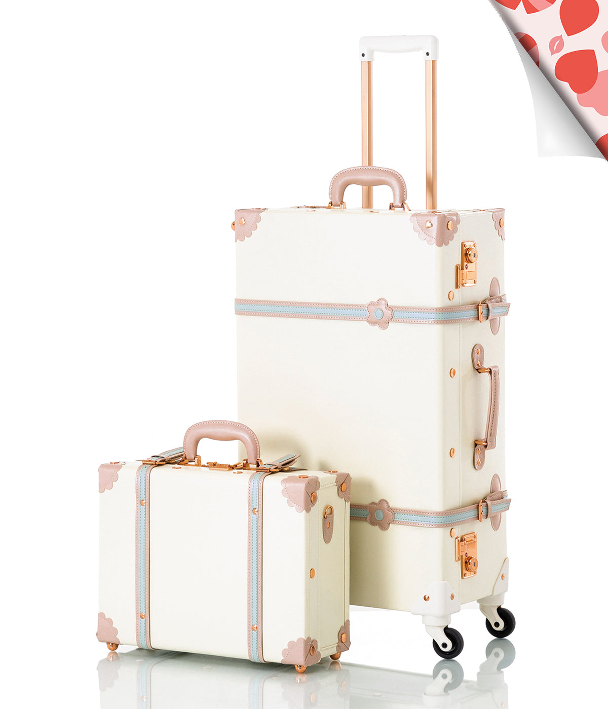 COTRUNKAGE Minimalism XL Check-in Set briefcase with sleek black exterior and sturdy handles for travel and organization.