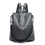 Large capacity Rirati female spring leather backpack with soft leather design and multiple compartments.