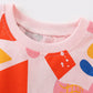Children's Geometric Print Short Sleeve T-Shirt - Farnelli