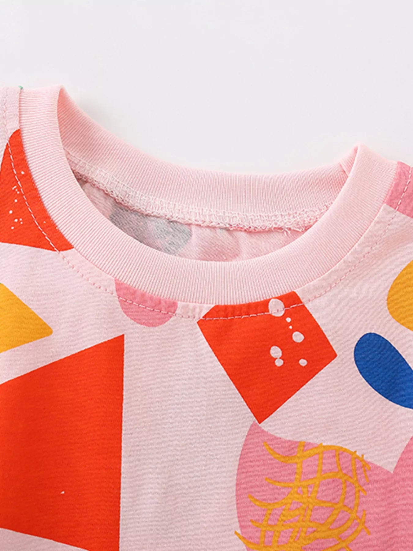 Children's Geometric Print Short Sleeve T-Shirt - Farnelli