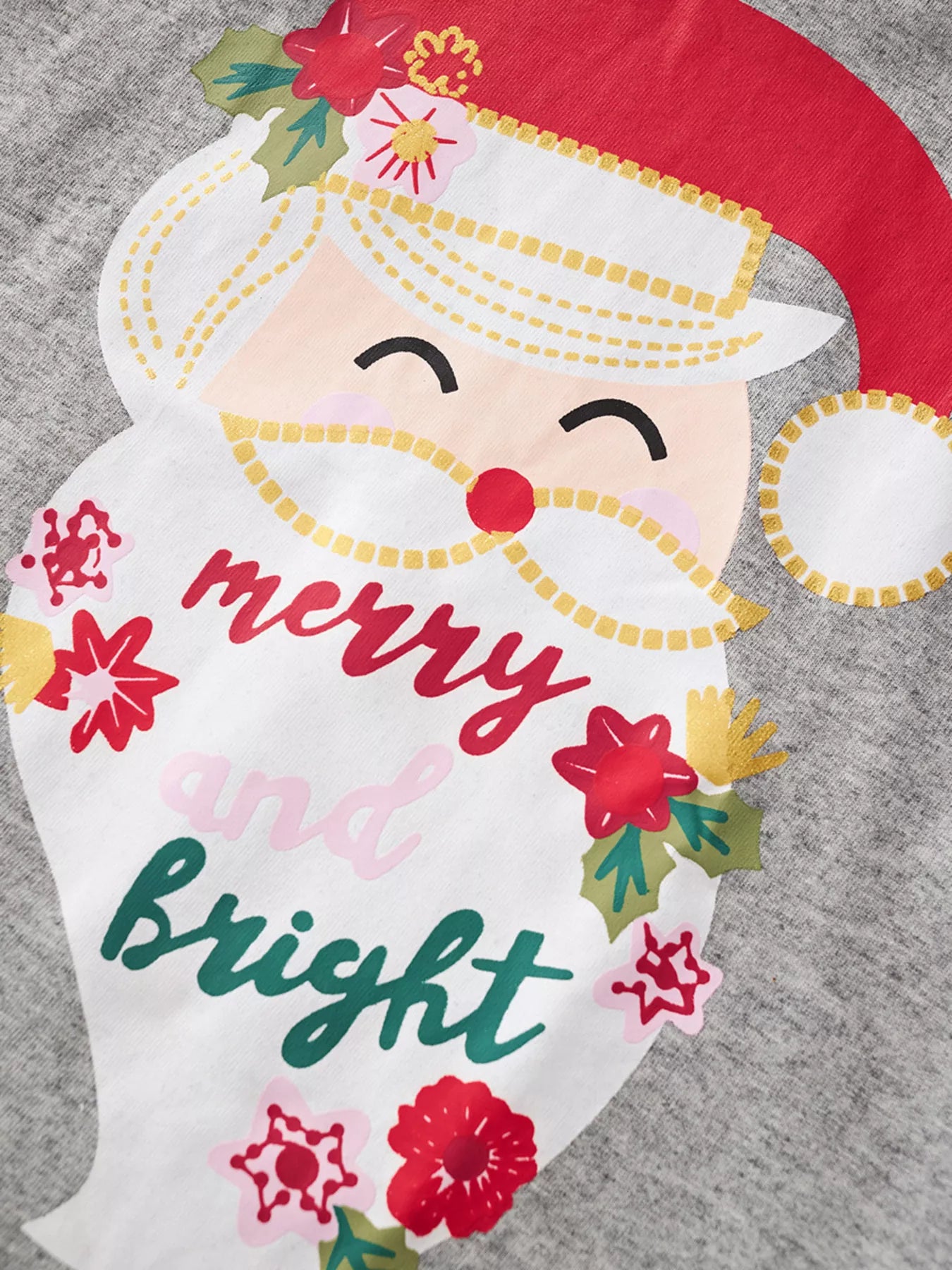 Children's Santa Graphic Long Sleeve Pajama Set - Farnelli