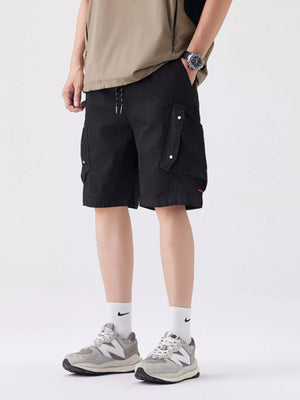 Men's Full Size Drawstring Cargo Shorts Plus Size - Farnelli