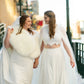 Ivory / White Fur Shawl (Butterfly Ivy03)