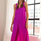 ADORA Textured Wide-Leg Jumpsuit - Farnelli