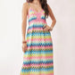 Davi & Dani Multi Color Crochet Lace Midi Dress - Farnelli