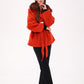 Saga®Furs Silver Fox Wool Alpaca Coat
