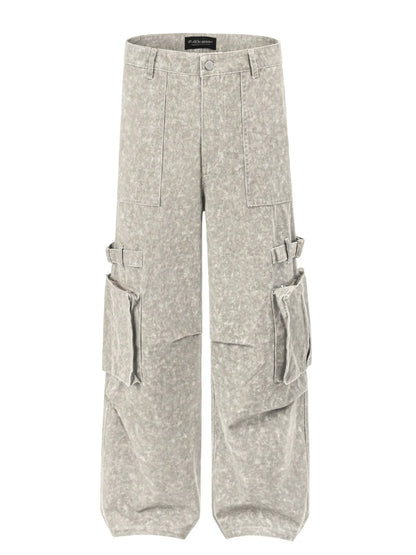 Men's Wide Leg Cargo Jeans - Farnelli