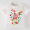 Children's Floral Fairy Short Sleeve T-Shirt - White