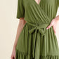 And The Why Soft Short Sleeve Tiered Midi Dress - Farnelli
