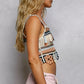 POL Cutout Flower Cropped Crochet Cami with with Dangle Detail - Farnelli