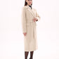 Denise Cashmere Blend Overcoat in Nude