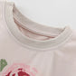Children's Flower Round Neck Tee and Shorts Set - Farnelli