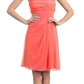 CLEARANCE - Eureka 1801 One Shoulder Knee Length Chiffon Dress (Size 2XL)