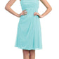 CLEARANCE - Eureka 1801 One Shoulder Knee Length Chiffon Dress (Size 2XL)