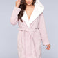 1817 Janet Plush Fleece Color Block Robe-5