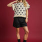 Umgee Bow Knit Ruffle Sleeve Sweater - Farnelli