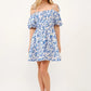 And The Why Off Shoulder Bubble Sleeve Dress - Farnelli
