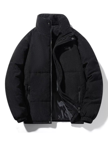 Men's Plus Size Corduroy Padded Winter Coat - Farnelli