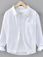 Men's Plus Size Button Up Long Sleeve Shirt - Farnelli