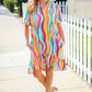 Haptics Tiered Woven Ruffle Hem Dress - Farnelli
