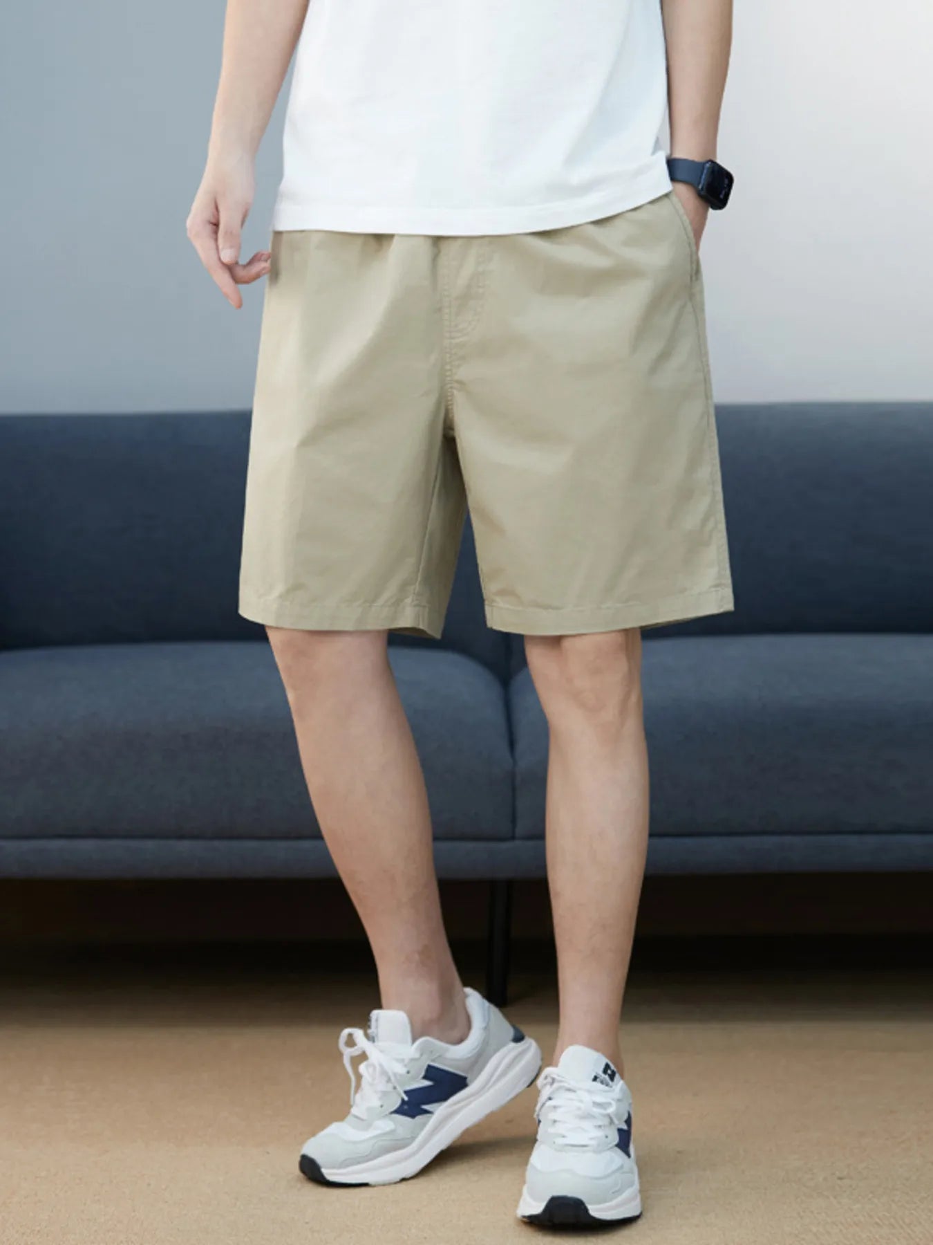 Men's Plus Size Casual Pocketed Shorts - Farnelli