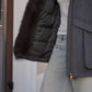 Rimini Genuine Fur Trim Wool Blend Parka in Graphite
