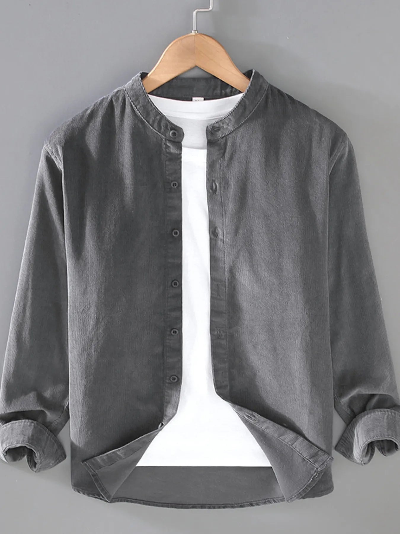 Men's Plus Size Button Up Long Sleeve Shirt - Farnelli