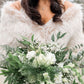 Blush with Black Tips Faux Fur Shawl (Butterfly Blu02)