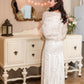 Blush with Black Tips Faux Fur Shawl (Butterfly Blu02)