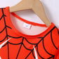 Children's Spider Round Neck Short Sleeve T-Shirt and Pants Set - Farnelli