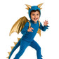 Jade Blue and Gold Dragon Costume