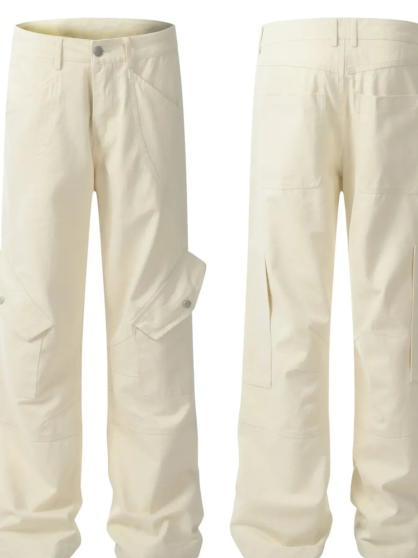 Men's Cargo Straight Pants with Multi Pockets - Farnelli