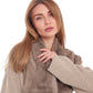 Melia Genuine Mink Fur Virgin Wool Coat