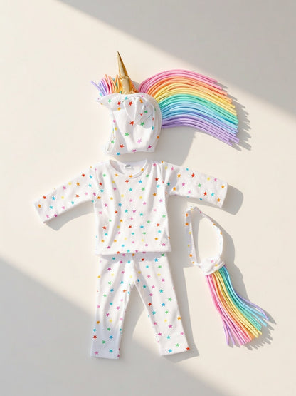 Rainbow Star Unicorn Costume