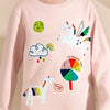 Children's Unicorn Long Sleeve T-Shirt - Apricot