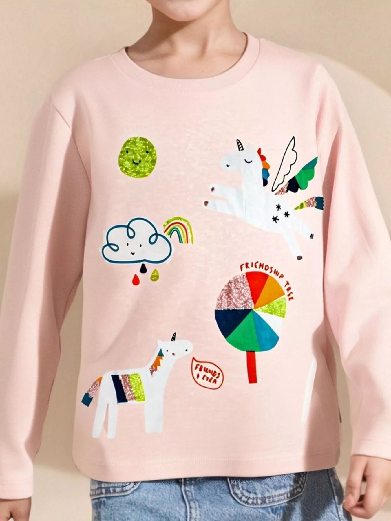 Children's Unicorn Long Sleeve T-Shirt - Farnelli