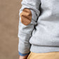 Tipped Cardigan with Elbow Patches