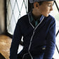Tipped Organic Cardigan with Elbow Patches - Baby