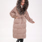 Rei Silver Fox Fully Lined Hood Down Coat in Blush