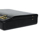 Black leather office suitcase briefcase by Classy Leather Bags with sturdy handle and secure clasp.