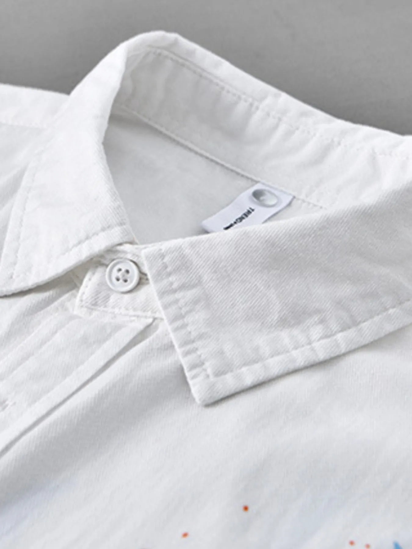 Men's Plus Size Printed Button Up Short Sleeve Shirt - Farnelli