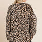 Culture Code Leopard Faux Fur Round Neck Top - Farnelli