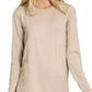 Zenana Microfiber Round Neck Top and Leggings Set - Farnelli