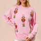 BiBi Sequin Nutcrackers Embroidery Christmas Sweatshirt - Farnelli